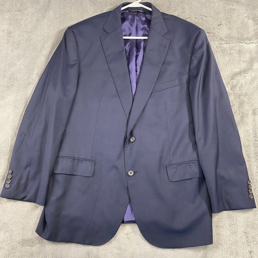 Jack Victor Loro Piana Blazer Mens 46R Navy Blue Wool Century CT Sport Coat 1913